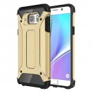 For Galaxy Note 5 Gold Tough Armor TPU + PC Combination Case