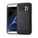 For Galaxy Note 5 Black Brushed Texture PC + TPU Protective Case