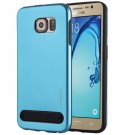 For Galaxy Note 5 Blue Motomo Armor Metal + TPU Protective Case