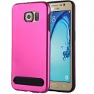 For Galaxy Note 5 Magenta Motomo Armor Metal + TPU Protective Case