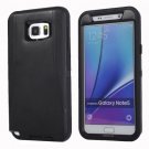 For Galaxy Note 5 Black Hybrid TPU Bumper PC Combination Case