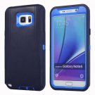 For Galaxy Note 5 Dark blue Hybrid TPU Bumper PC Combination Case