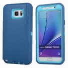 For Galaxy Note 5 Blue Hybrid TPU Bumper PC Combination Case
