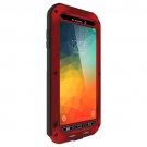 For Galaxy Note 5 Red Love Mei Dustproof Shockproof Anti-slip Metal Case