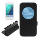 For Google Pixel Black Flip Leather Case with Call Display ID & Holder