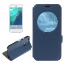 For Google Pixel Blue Flip Leather Case with Call Display ID & Holder
