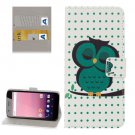 For Google Pixel XL Owl Pattern Leather Case with Holder, Card Slots & Wallet
