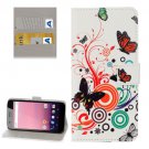 For Google Pixel XL Butterfly Pattern Leather Case with Holder, Card Slots & Wallet