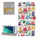 For Google Pixel Owls Pattern Leather Case with Holder, Card Slots & Wallet