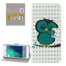 For Google Pixel Owl Pattern Leather Case with Holder, Card Slots & Wallet