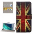 For Google Pixel UK Flag Pattern Leather Case with Holder, Card Slots & Wallet