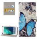 For Google Pixel Butterfly Pattern Leather Case with Holder, Card Slots & Wallet