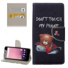 For Google Pixel XL Bear Pattern Leather Case with Holder, Card Slots & Wallet