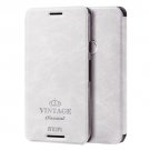 For Nexus 6P White Mofi Vintage Leather Case with Holder, Card Slots & Wallet