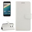 For Nexus 5X White Crazy Horse Leather Case with Holder, Card Slots & Wallet