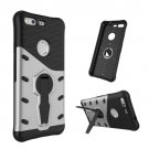 For Google Pixel Grey Rotating Tough Armor TPU+PC Case with Holder