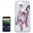 For Google Nexus 6P Dog Pattern PC Protective Case
