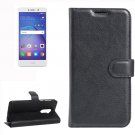 For Huawei Mate 9 Lite Black Leather Case with Holder, Card Slots & Wallet