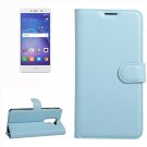 For Huawei Mate 9 Lite Blue Leather Case with Holder, Card Slots & Wallet