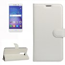 For Huawei Mate 9 Lite White Leather Case with Holder, Card Slots & Wallet