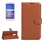 For Huawei Mate 9 Lite Brown Leather Case with Holder, Card Slots & Wallet