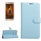 For Huawei Mate 9 Pro Blue Leather Case with Holder, Card Slots & Wallet