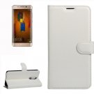 For Huawei Mate 9 Pro White Leather Case with Holder, Card Slots & Wallet