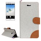 For Huawei P9 Denim Grey Leather Case with Holder & Card Slots