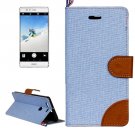 For Huawei P9 Denim Blue Leather Case with Holder & Card Slots