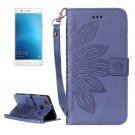 For Huawei P9 Lite Blue Leather Case with Holder, Card Slots & Wallet