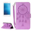 For Huawei P9 Lite Purple Dream Leather Case with Holder, Card Slots & Wallet