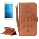 For Huawei P9 Lite Brown Dream Leather Case with Holder, Card Slots & Wallet
