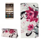For Huawei Mate 9 Lotus Leather Case with Holder, Card Slots & Wallet