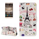 For Huawei Mate 9 Symbols Leather Case with Holder, Card Slots & Wallet
