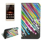 For Huawei Y5 II Meteor Pattern Leather Case with Holder, Card Slots & Wallet