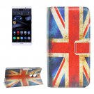 For Huawei Mate 8 UK Flag Pattern Leather Case with Holder, Card Slots & Wallet