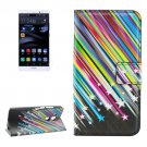 For Huawei Mate 8 Meteor Pattern Leather Case with Holder, Card Slots & Wallet