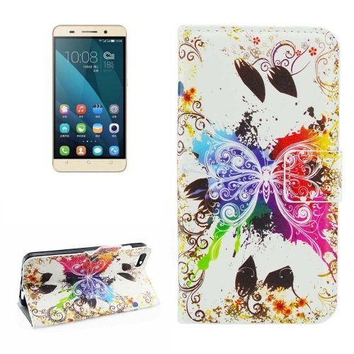 For Honor 4X Crystal Pattern Leather Case with Holder, Card Slots & Wallet