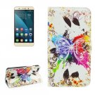 For Honor 4X Crystal Pattern Leather Case with Holder, Card Slots & Wallet