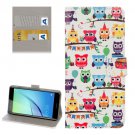 For Huawei NovaI Owls Pattern Leather Case with Holder, Card Slots & Wallet