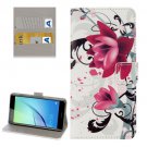 For Huawei NovaI Lotus Pattern Leather Case with Holder, Card Slots & Wallet