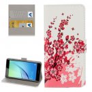 For Huawei NovaI Blossom Pattern Leather Case with Holder, Card Slots & Wallet