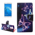 For nova plus Crystal Pattern Leather Case with Holder, Card Slots & Wallet