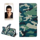 For Honor 8 Camouflage Pattern Leather Case with Holder, Card Slots & Wallet