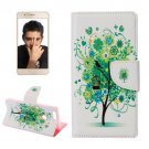 For Honor 8 Bloom Pattern Leather Case with Holder, Card Slots & Wallet