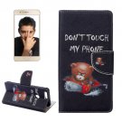 For Honor 8 Bear Pattern Leather Case with Holder, Card Slots & Wallet