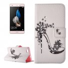 For Huawei P8 Lite heel Pattern Leather Case with Holder, Card Slots & Wallet