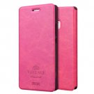 For Huawei P9 Lite MOFI VINTAGE Magenta Leather Case with Holder, Card Slots