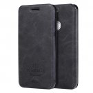 For Honor 8 MOFI VINTAGE Black Leather Case with Holder & Card Slots