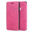 For Honor 8 MOFI VINTAGE Magenta Leather Case with Holder & Card Slots